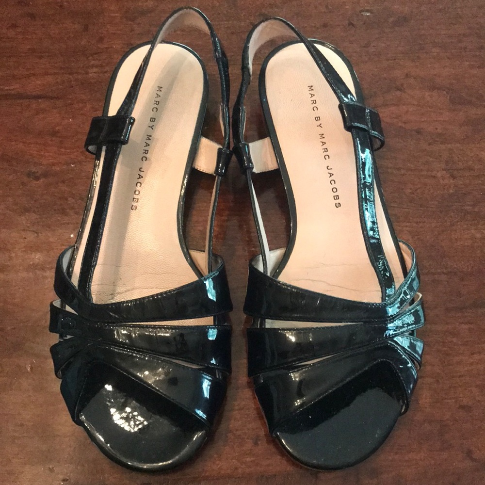 Marc by Marc Jacobs Black Sandals, Sz 36